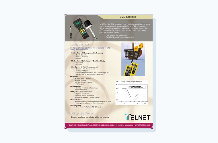 Preview of EME services brochure