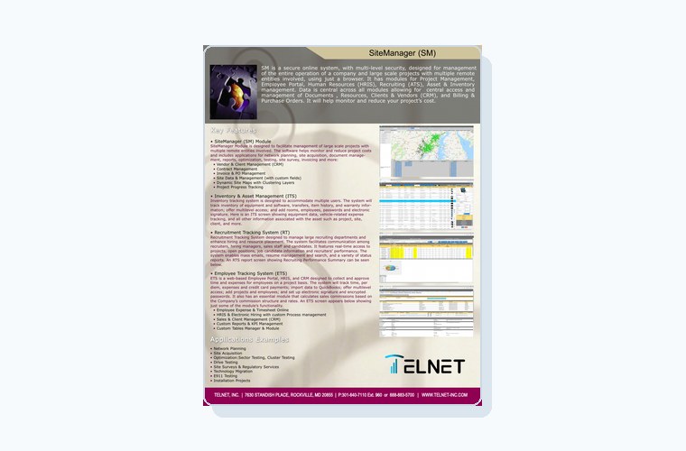 Preview of Site Manager brochure